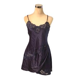 Vintage Victoria's Secret Navy Blue Chemise